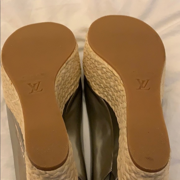 Louis Vuitton wedge platform sandals size 41 - Picture 6 of 7